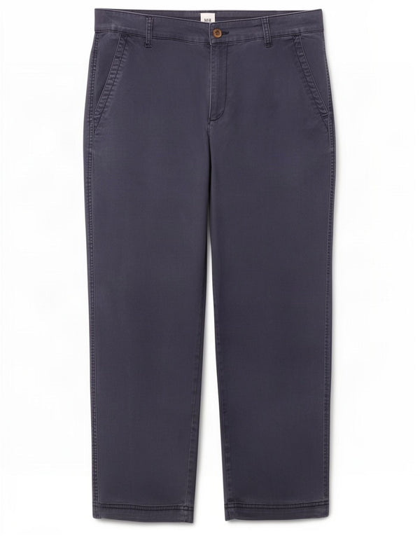 Gap Womens Girlfriend Crop Chino Trousers UK 12 Medium W32 L26 Navy Blue