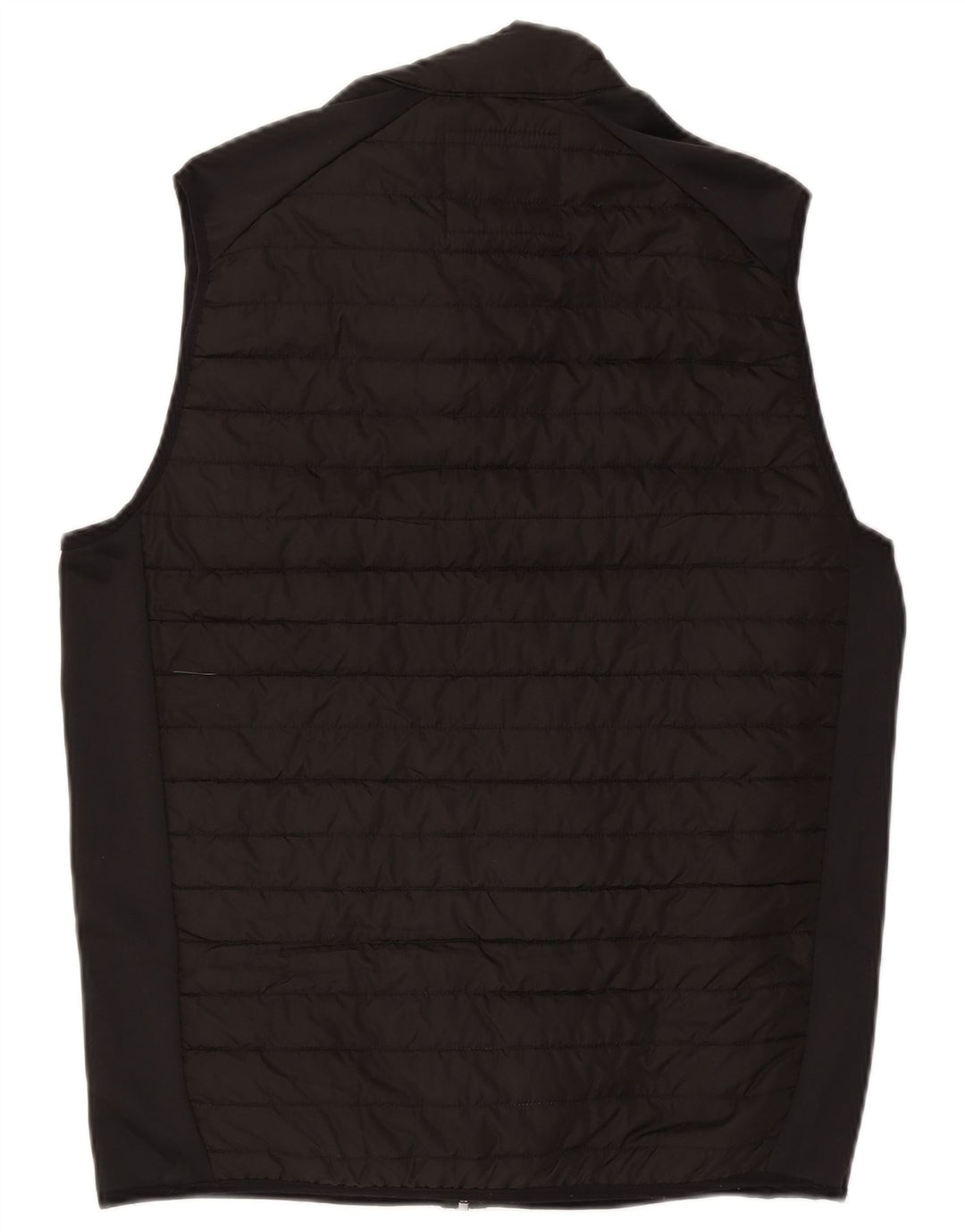 Jack & Jones Mens Padded Gilet UK 40 Large Black Colourblock Polyester