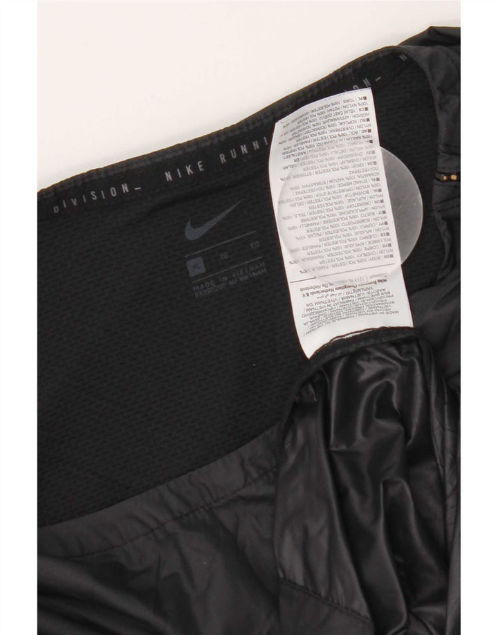 Nike Womens Running Pullover Tracksuit Top UK 18 XL Black Polyester
