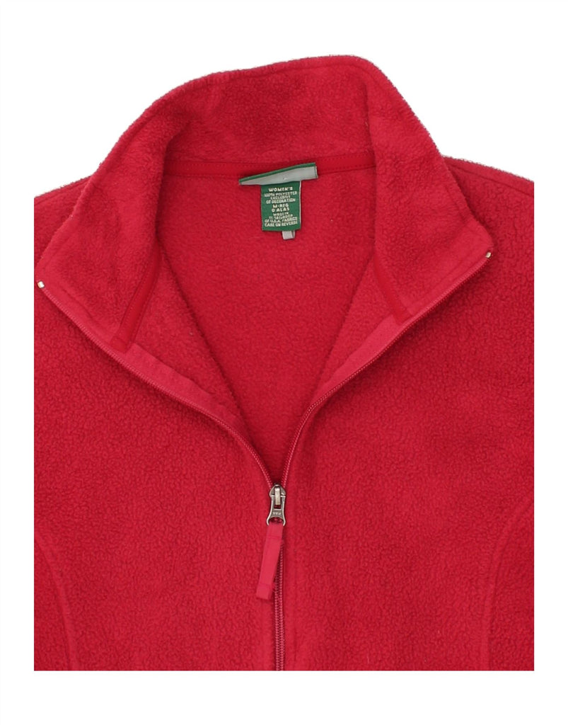 L.L.BEAN Womens Fleece Jacket UK 14 Medium Red Polyester | Vintage L.L.Bean | Thrift | Second-Hand L.L.Bean | Used Clothing | Messina Hembry 