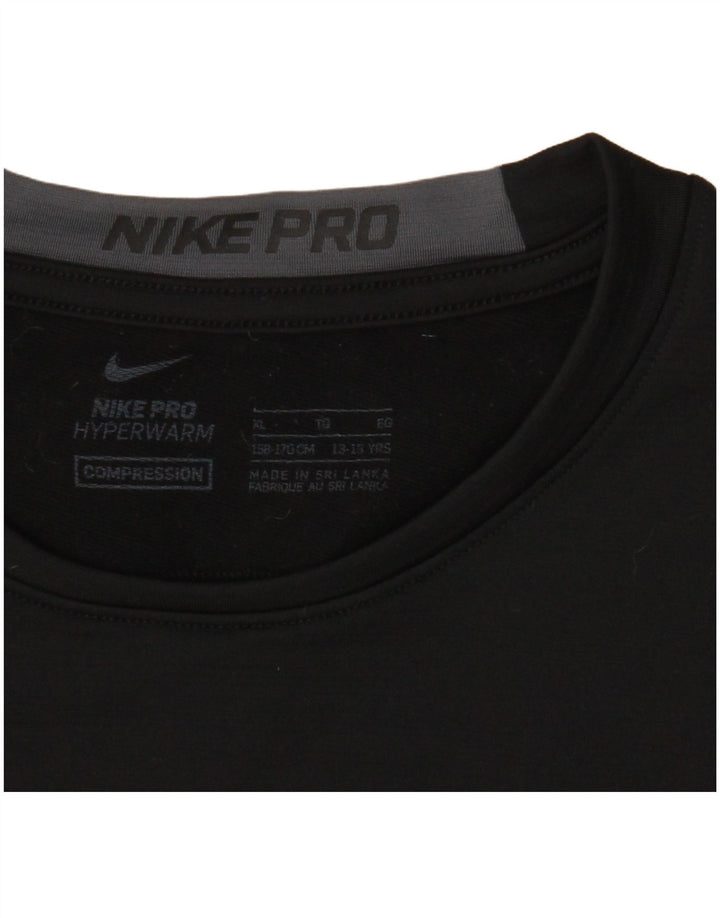 Nike Boys Graphic Top Long Sleeve 13-14 Years XL  Black