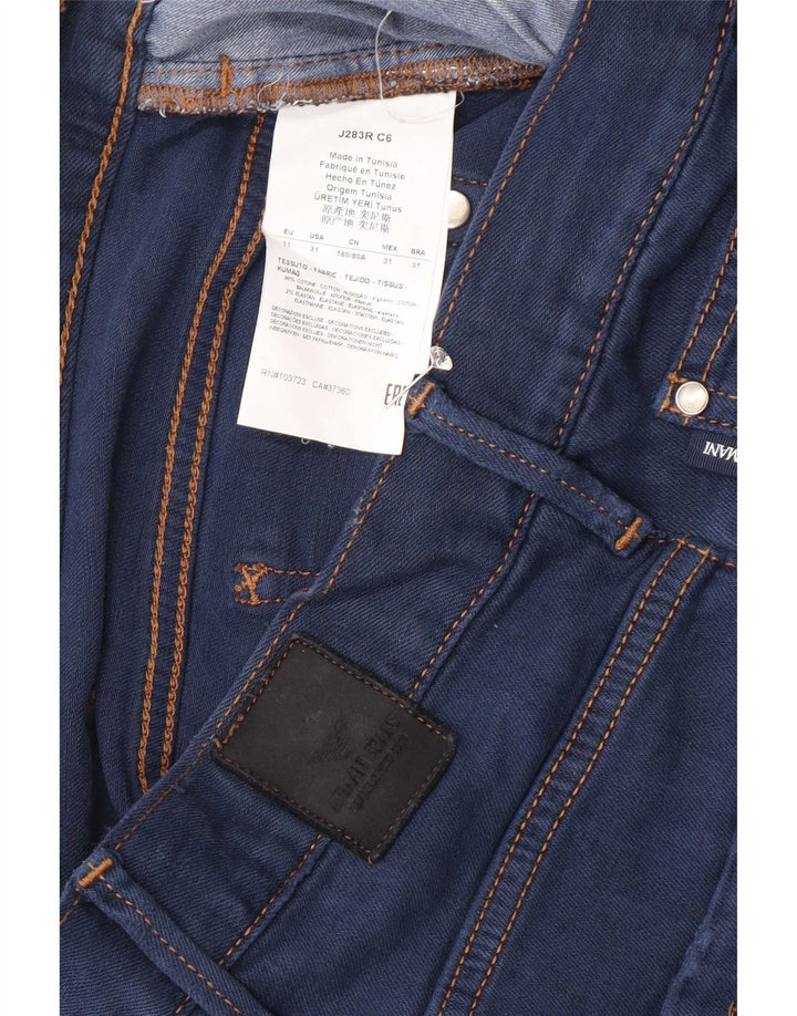 Armani Mens Slim Jeans W31 L30 Blue Cotton