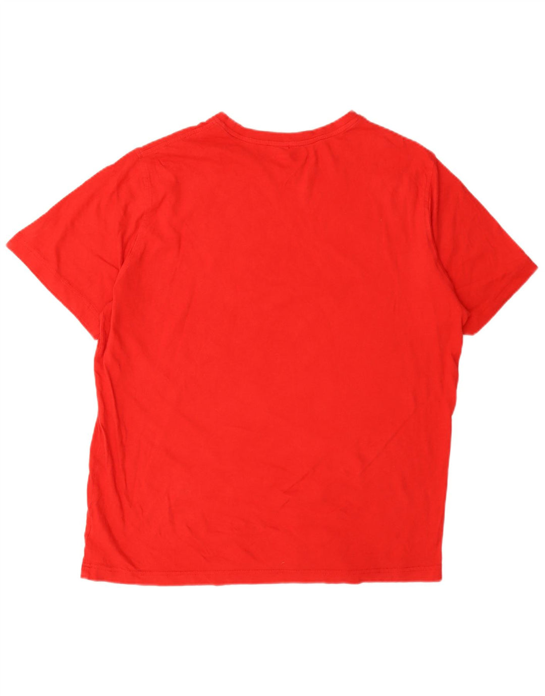 Champion Mens Graphic T-Shirt Top Large Red Cotton