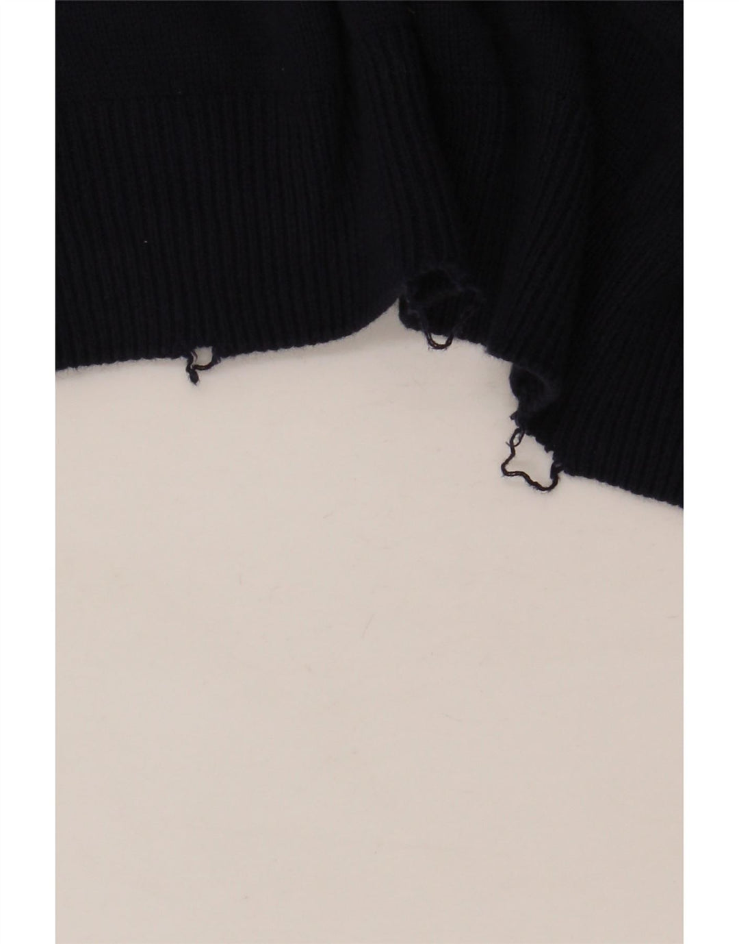 Marks & Spencer Mens V-Neck Jumper Sweater Large Navy Blue Cotton
