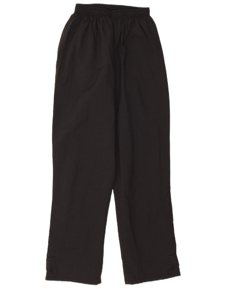 Vintage Womens Windbreaker Trousers UK 4 XS  Black