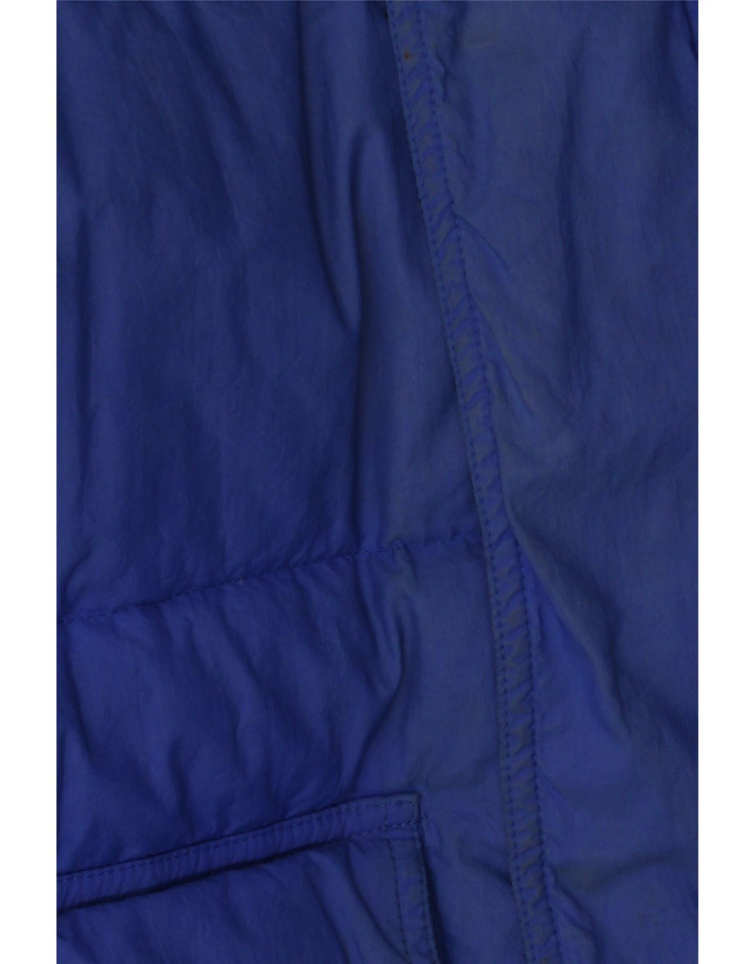 Vintage Mens Oversized Padded Jacket UK 36 Small Blue Colourblock Nylon