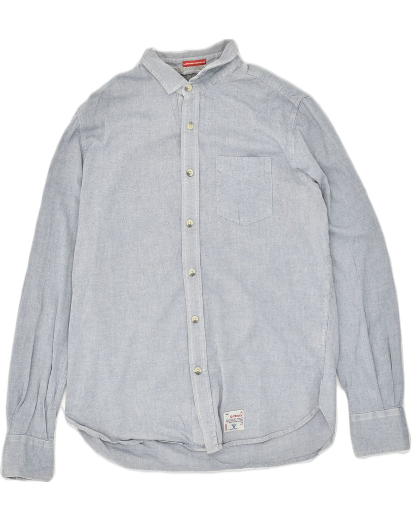 SUPERDRY Mens Shirt 2XL Grey Cotton | Vintage Superdry | Thrift | Second-Hand Superdry | Used Clothing | Messina Hembry 