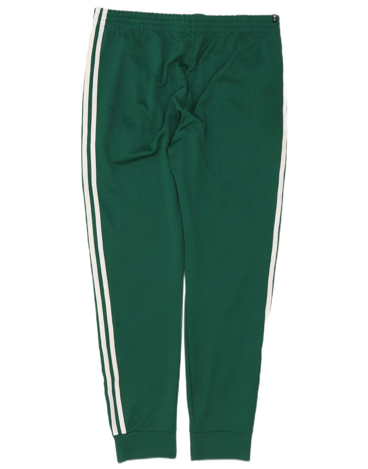 Adidas Mens Tracksuit Trousers Joggers Large Green Polyester
