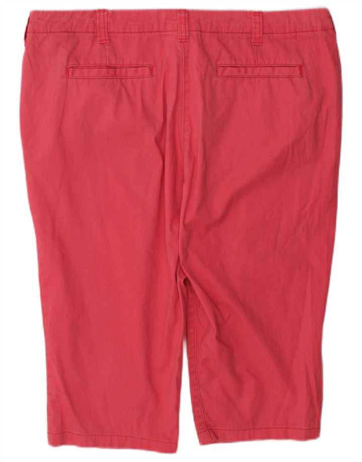 Marks & Spencer Womens Bermuda Shorts UK 16 Large W34  Pink Cotton