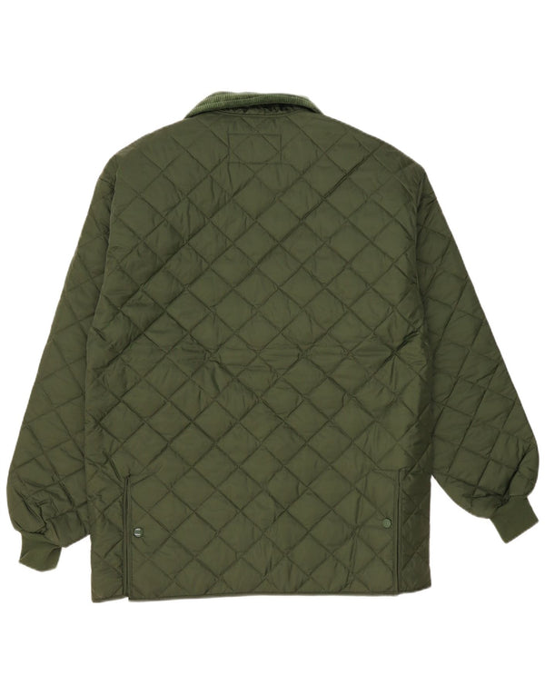 Slam Mens Quilted Jacket UK 38 Medium Green Nylon
