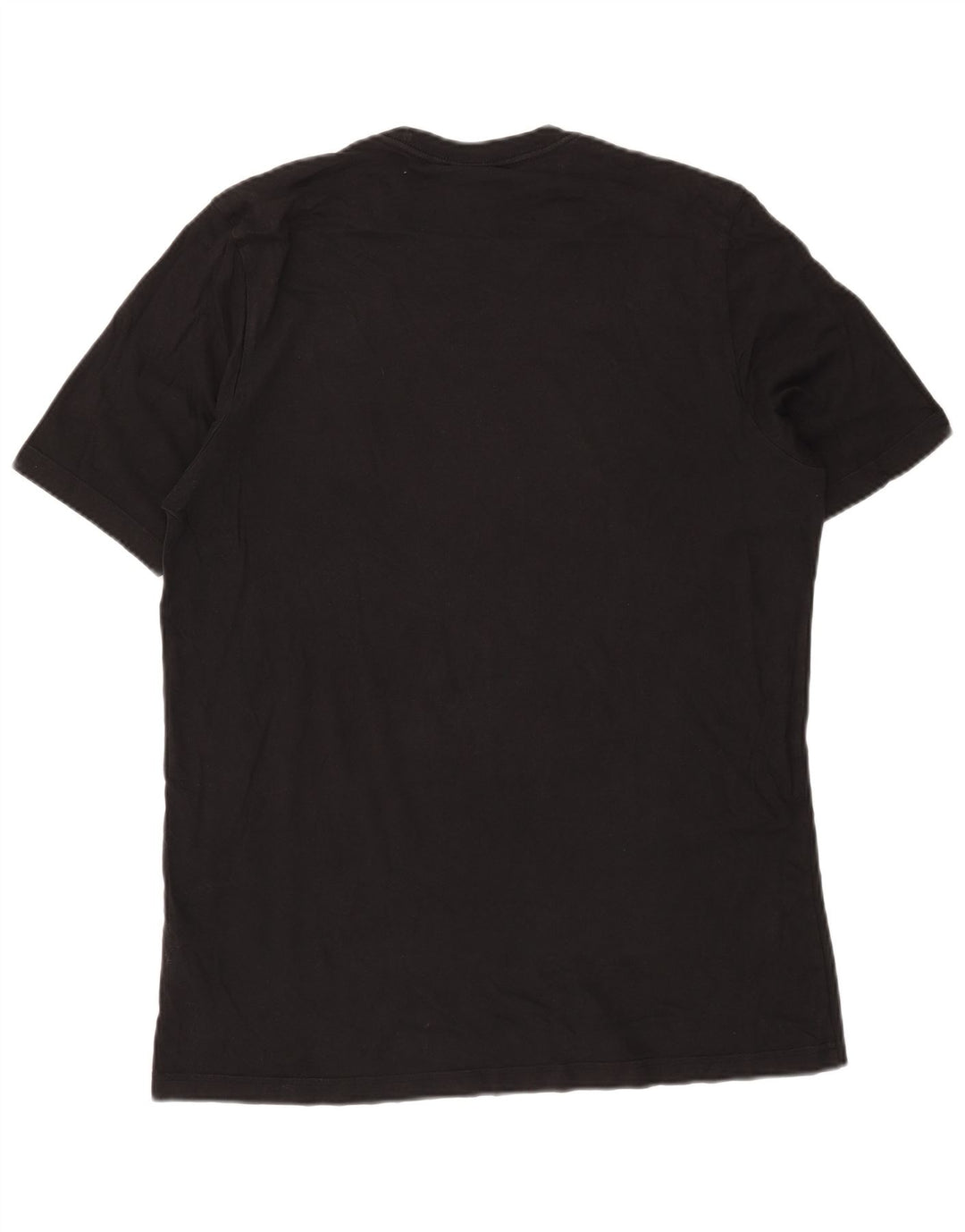 Adidas Mens T-Shirt Top Large Black Cotton
