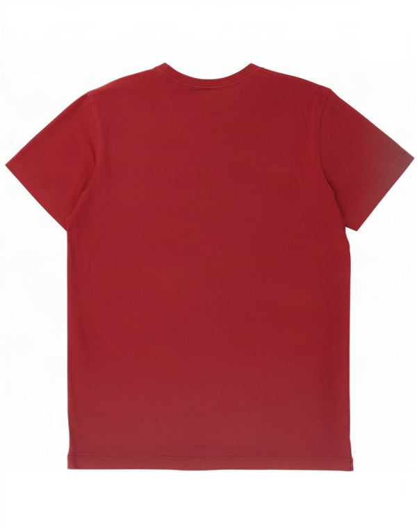 Adidas Mens Graphic T-Shirt Top Large Burgundy Cotton