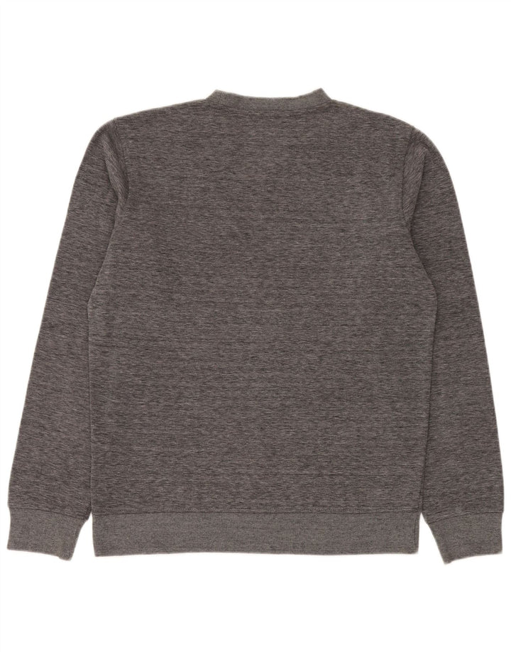 Quiksilver Mens Regular Fit Sweatshirt Jumper Medium Grey Flecked Polyester