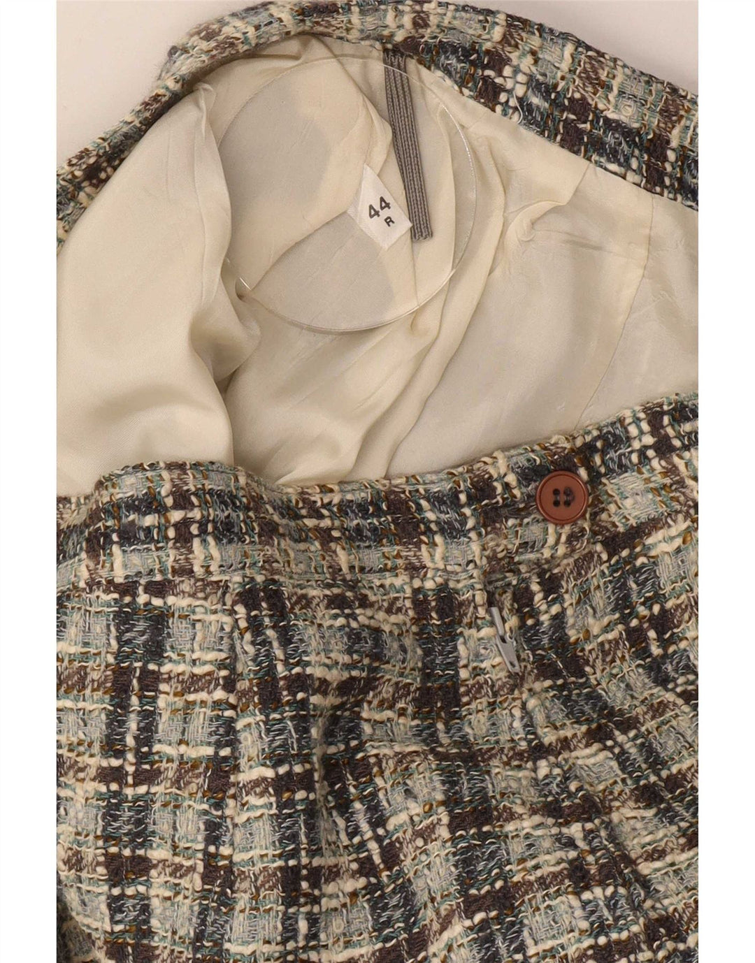Ilia Womens 2 Piece Skirt Set IT 44 Medium W28 Multicoloured Check Classic