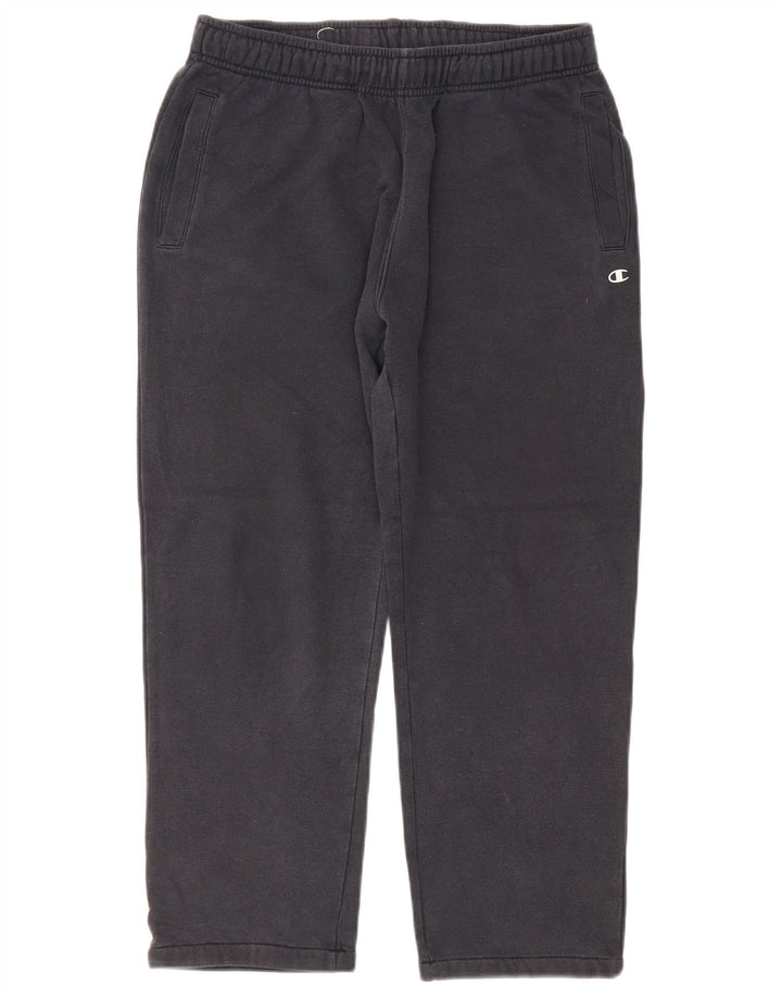 Champion Mens Crop Tracksuit Trousers Medium  Navy Blue Cotton