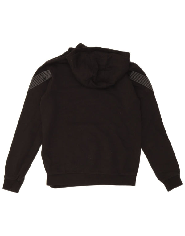 Emporio Armani Boys Graphic Hoodie Jumper 13-14 Years Black Pinstripe