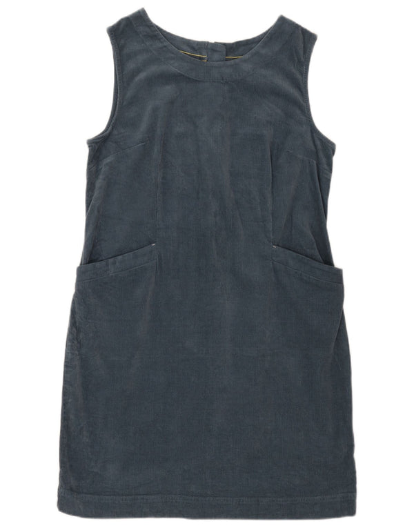 White Stuff Womens Sleeveless Corduroy Dress UK 14 Large Blue Cotton