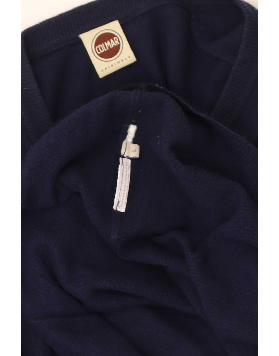 Colmar Womens V-Neck Jumper Sweater UK 16 Large Navy Blue