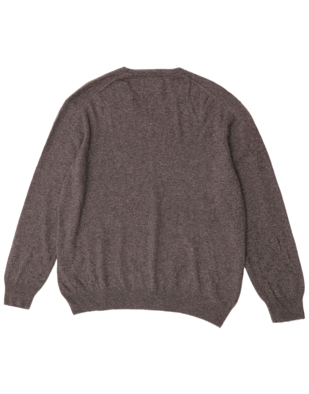 Marks & Spencer Mens Blue Harbour V-Neck Jumper Sweater XL Grey Wool