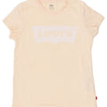 LEVI'S Womens Graphic T-Shirt Top UK 12 Medium Beige Cotton | Vintage Levi's | Thrift | Second-Hand Levi's | Used Clothing | Messina Hembry 