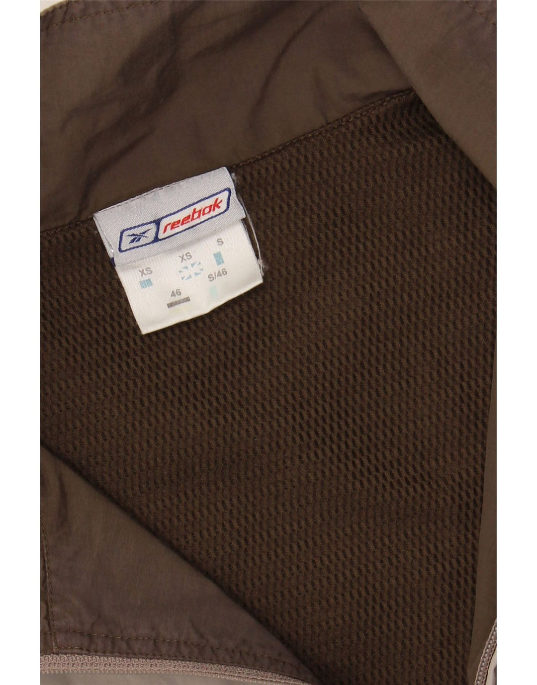 REEBOK Mens Loose Fit Tracksuit Top Jacket XS Grey Colourblock