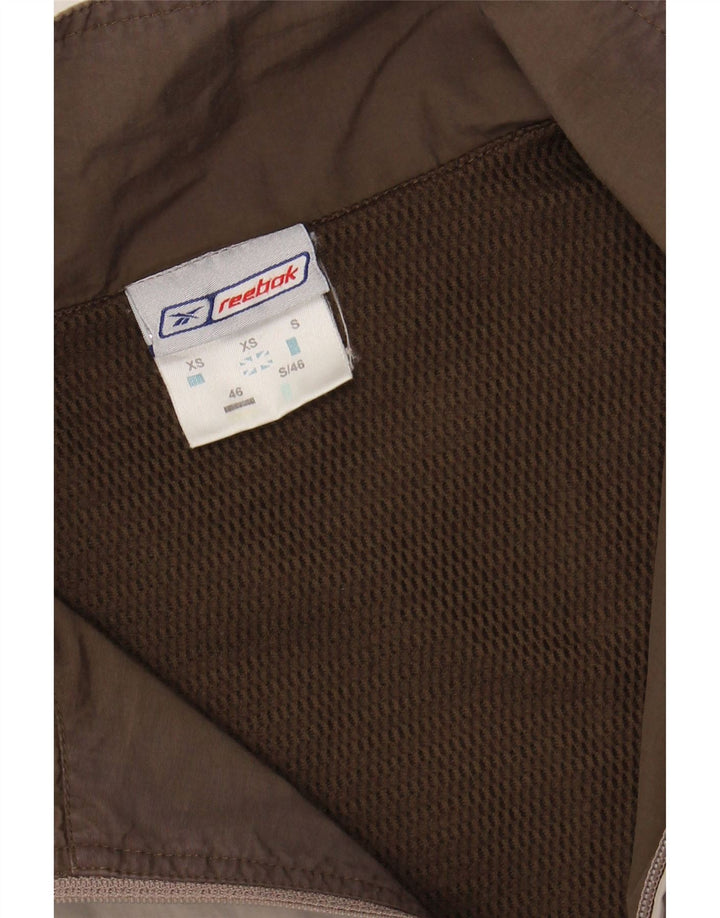 REEBOK Mens Loose Fit Tracksuit Top Jacket XS Grey Colourblock