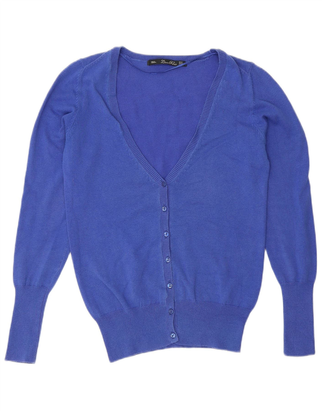 Zara Womens Cardigan Sweater UK 12 Medium Blue