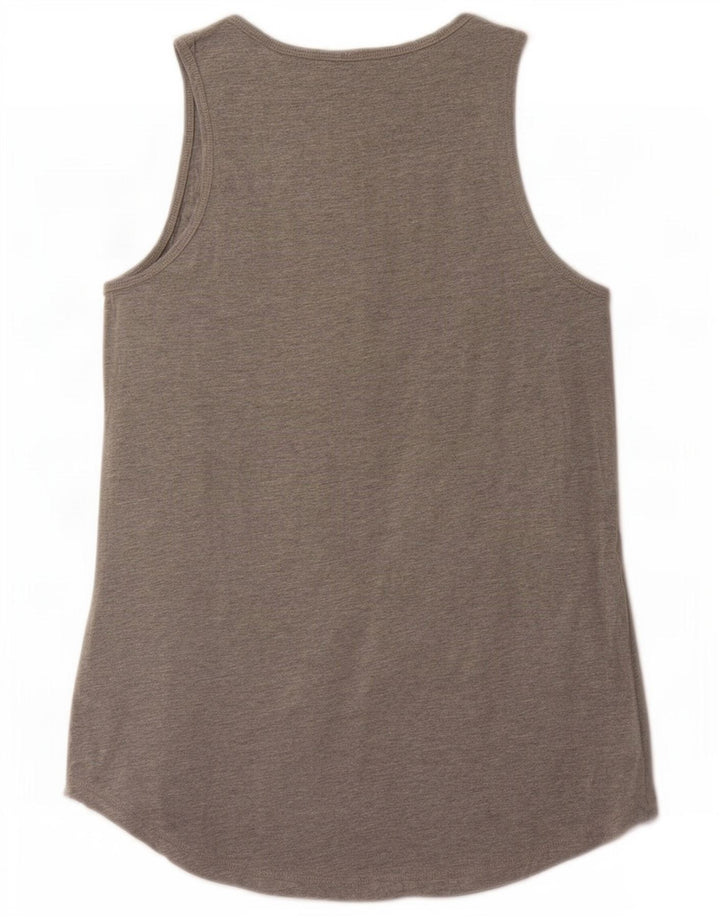 Champion Womens Heritage Fit Graphic Vest Top UK 12 Medium Grey Flecked