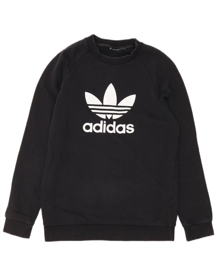 Adidas Mens Graphic Sweatshirt Jumper Small Black
