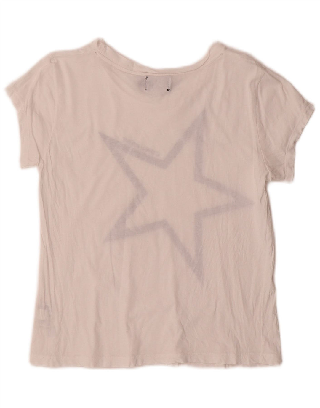 Converse Womens Graphic T-Shirt Top UK 14 Large White Cotton