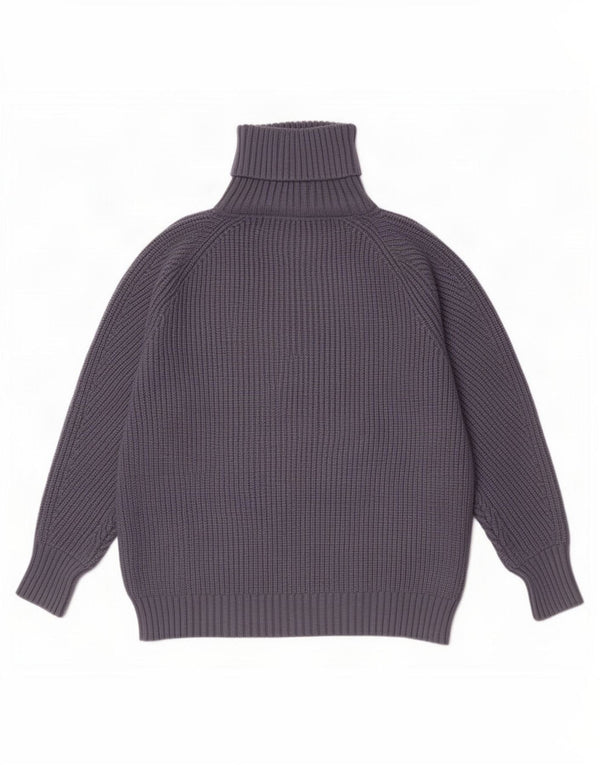 Zara Womens Roll Neck Jumper Sweater UK 10 Small Grey