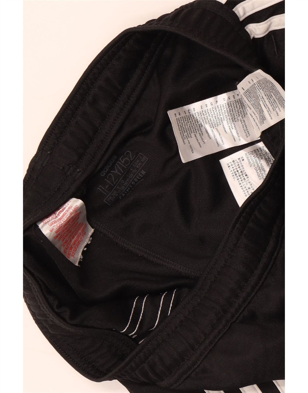 Adidas Boys Aeroready Tracksuit Trousers 11-12 Years Black Polyester