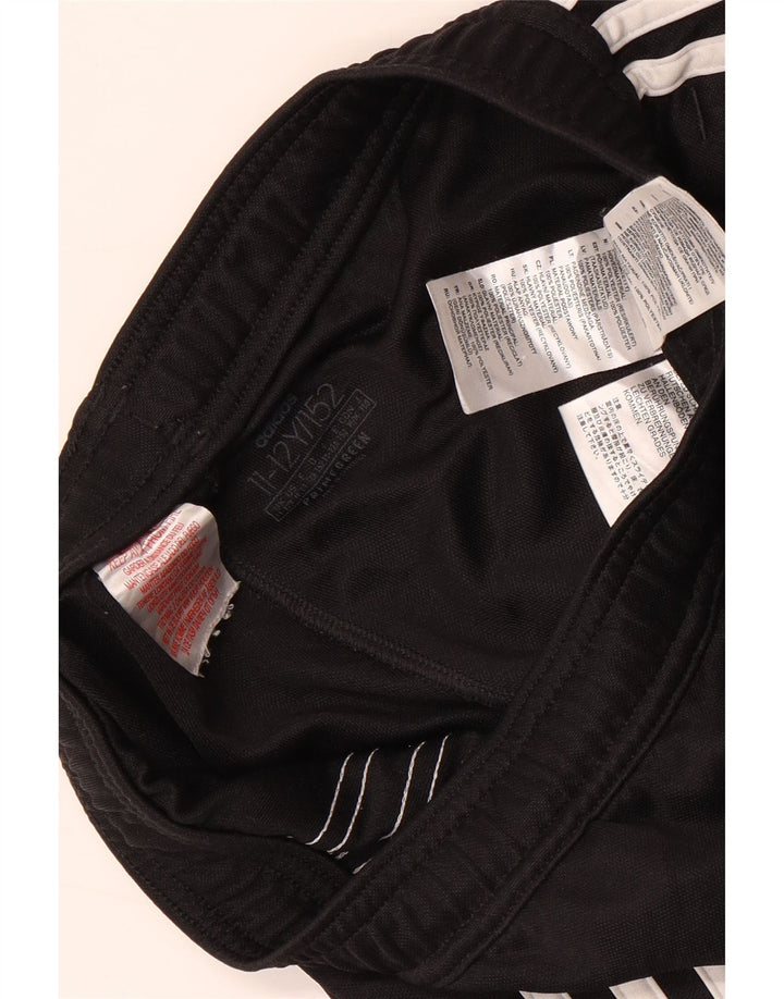 Adidas Boys Aeroready Tracksuit Trousers 11-12 Years Black Polyester