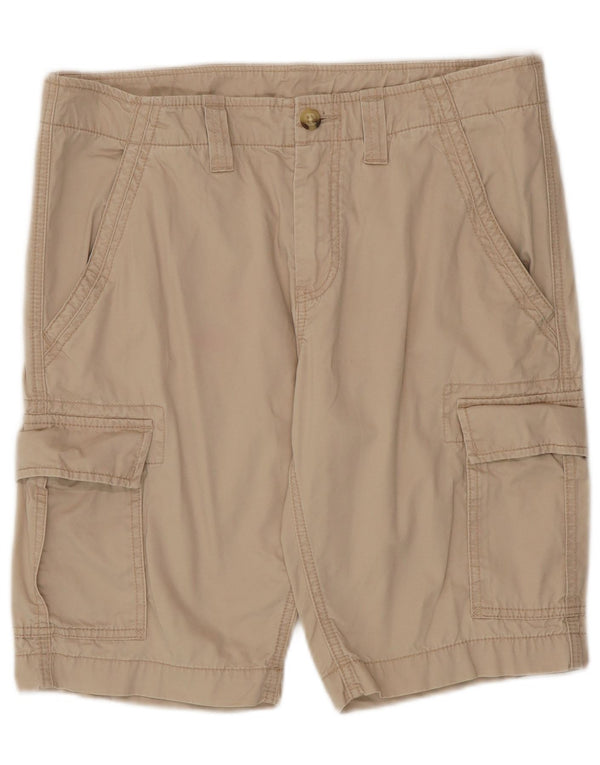 Tommy Hilfiger Mens Relaxed Fit Cargo Shorts W33 Medium Beige Cotton
