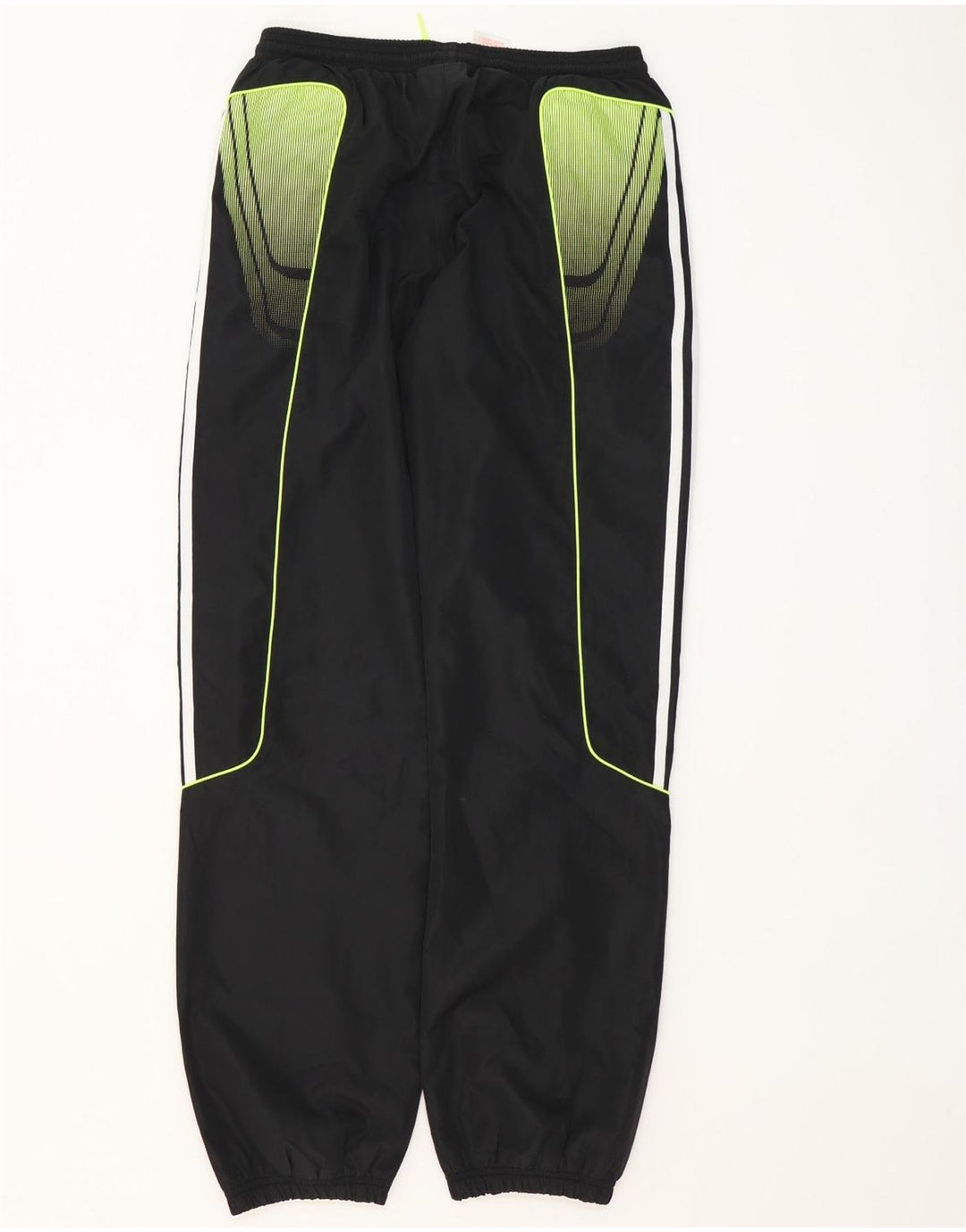 Adidas Boys Graphic Tracksuit Trousers Joggers 15-16 Years  Black Polyester