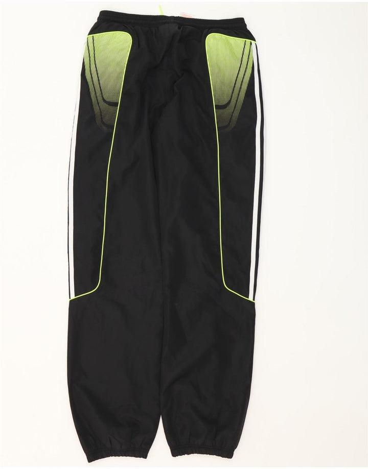 Adidas Boys Graphic Tracksuit Trousers Joggers 15-16 Years  Black Polyester