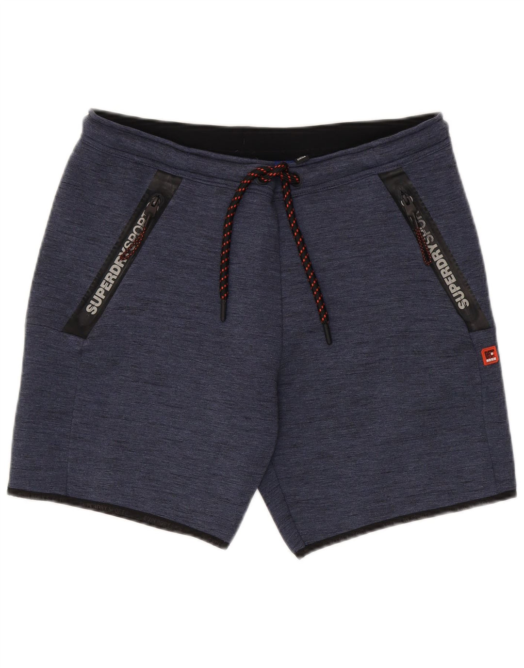 Superdry Mens Sport Shorts Large  Navy Blue Polyester