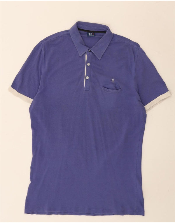 Trussardi Jeans Mens Polo Shirt Large Purple