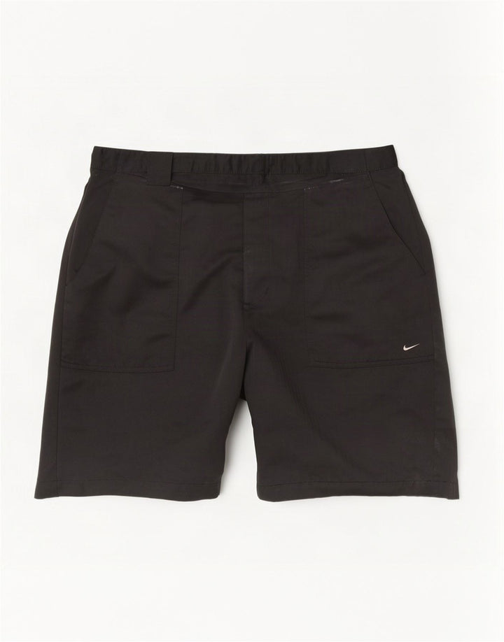 Nike Mens Chino Shorts W38 XL Black Polyester