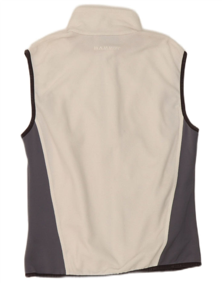 Mammut Womens Fleece Gilet UK 16 Large White Colourblock Polyester