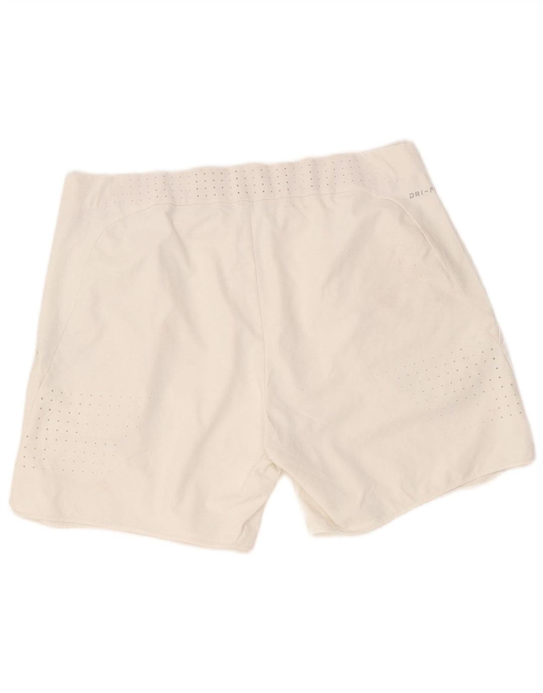 Nike Womens Dri Fit Sport Shorts UK 16 Large White Polyester