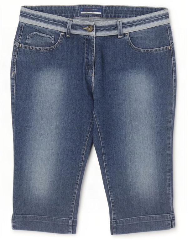 Trussardi Womens Bermuda Denim Shorts Large W32 Blue