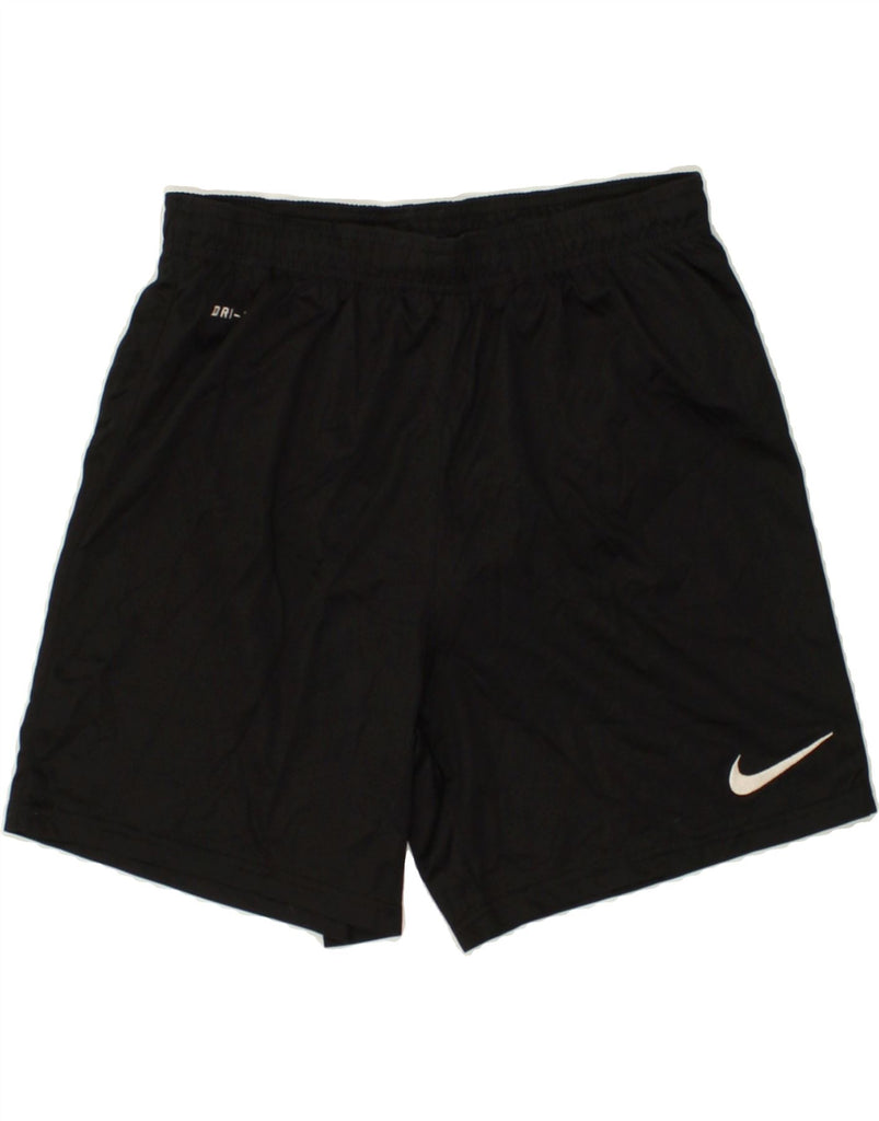 NIKE Mens Dri Fit Sport Shorts Small Black Polyester | Vintage Nike | Thrift | Second-Hand Nike | Used Clothing | Messina Hembry 