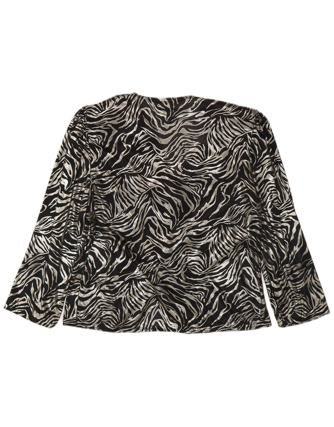 C & A Womens Abstract Pattern 3/4 Sleeve Blouse Top EU 44 XL Silver