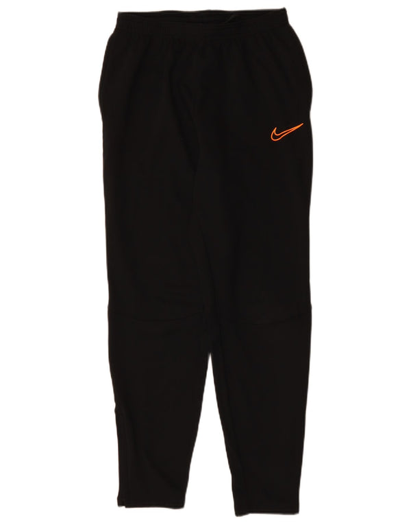 NIKE Boys Therma-Fit Tracksuit Trousers 13-14 Years XL Black Polyester