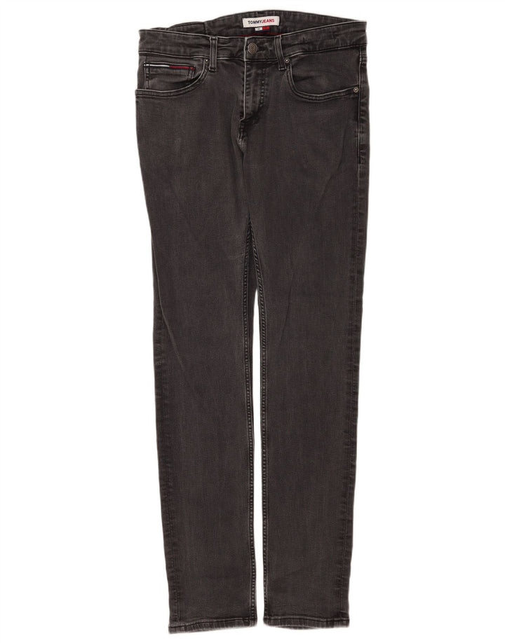 Tommy Hilfiger Womens Slim Jeans W32 L34 Black Cotton