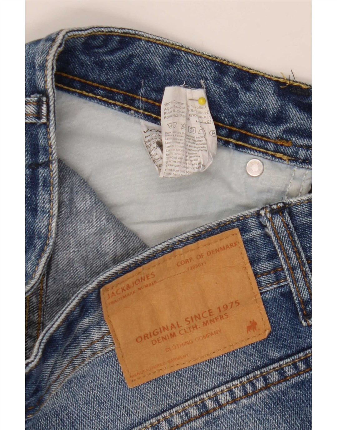Jack & Jones Mens Denim Shorts Small W30 Blue Cotton