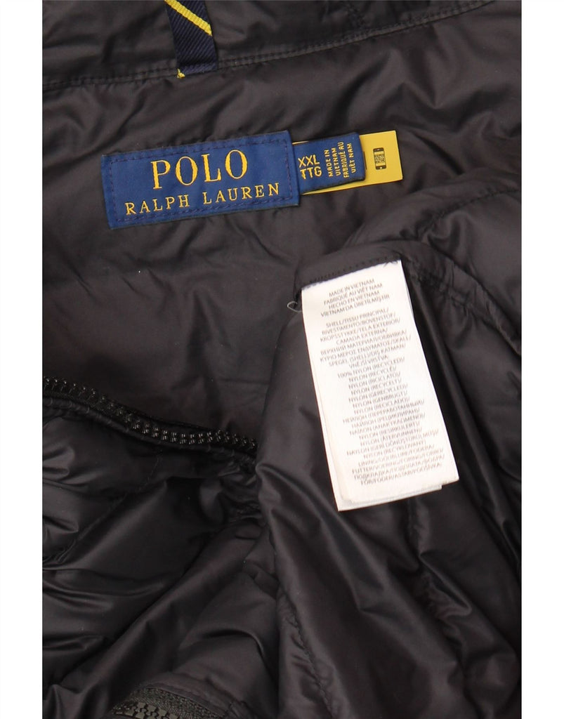 POLO RALPH LAUREN Mens Padded Jacket UK 44 2XL Black Nylon Vintage Polo Ralph Lauren and Second-Hand Polo Ralph Lauren from Messina Hembry 