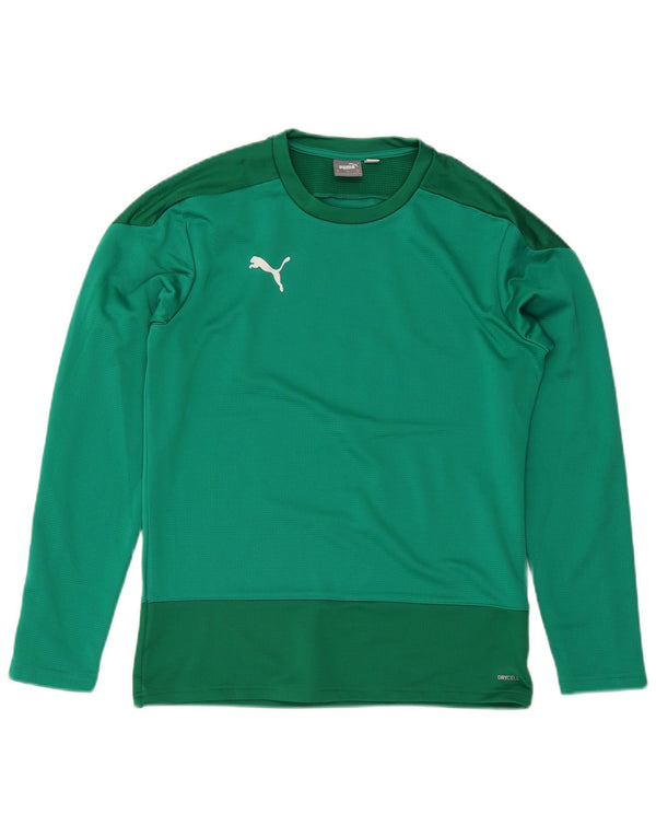 Puma Mens Top Long Sleeve Medium Green