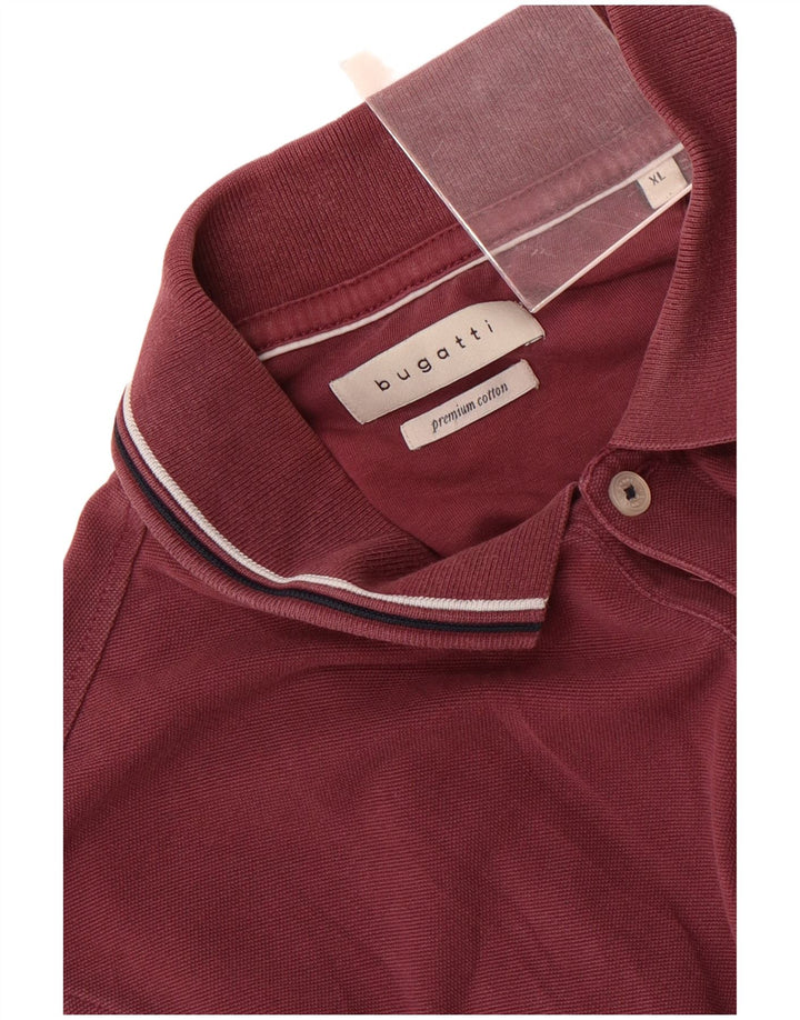 Bugatti Mens Polo Shirt XL Maroon